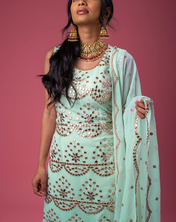 Jilmil - Turquoise Sharara